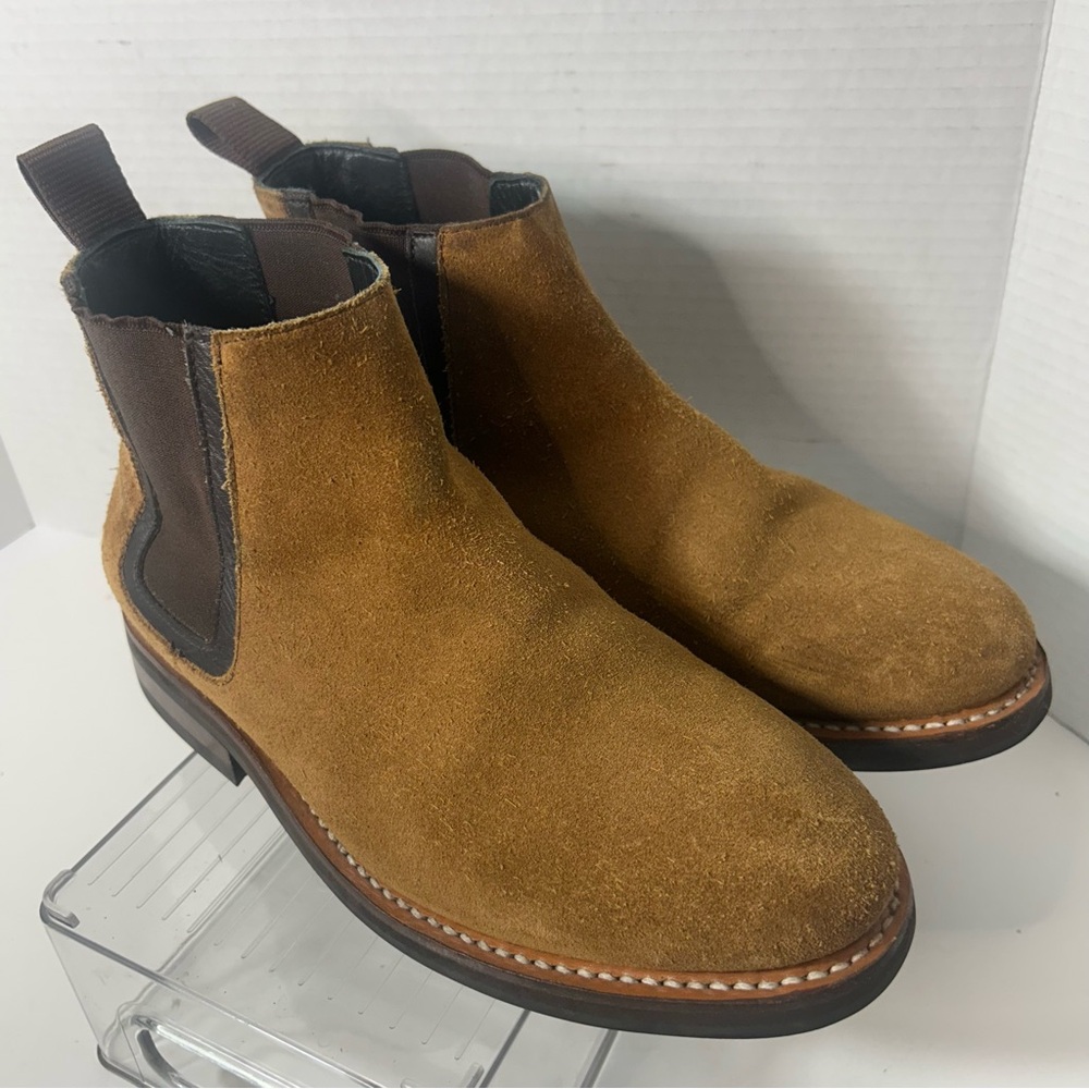 Thursday Boot Co Men's Brown Suede Chelsea Boots 7W Comfort